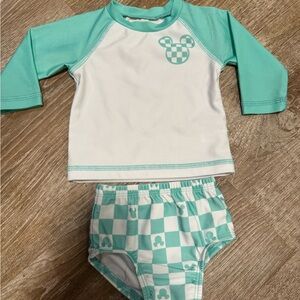Disney Swim Set - Aqua and White